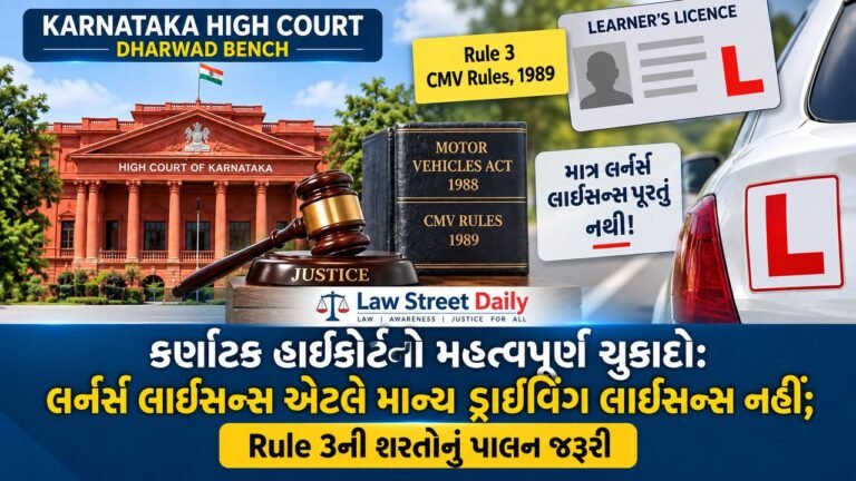 લર્નર્સ લાઇસન્સ એ માન્ય ડ્રાઇવિંગ લાઇસન્સ નથી.